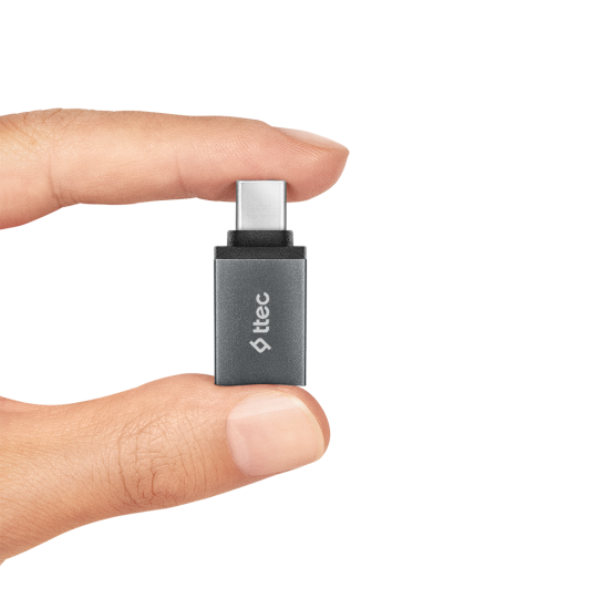 ttec USB-C - USB-A 3.0 OTG Dönüştürücü Adaptör Uzay Grisi