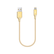ttec AlumiCable Mini 30cm USB-A - Lightning Şarj Kablosu Altın