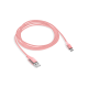 ttec AlumiCable USB-A -USB-C Şarj Kablosu Roze Altın