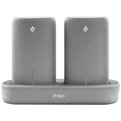 ttec PowerStones 2 x 5.000 mAh Taşınabilir Şarj Aleti ve Şarj İstasyonu Seti Gri