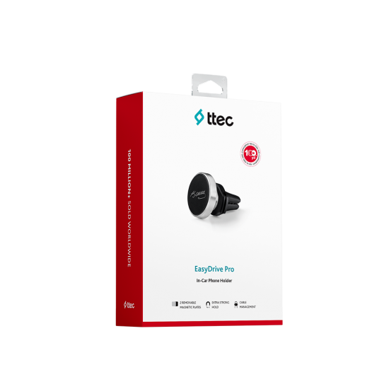 ttec EasyDrive Pro Kemal Atatürk İmza Araç İçi Telefon Tutucu Siyah Siyah