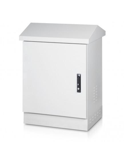 Formrack 9U 600x450 Outdoor Tek Cidarlı Zemin Tipi 100mm Bazalı Tek Cidar