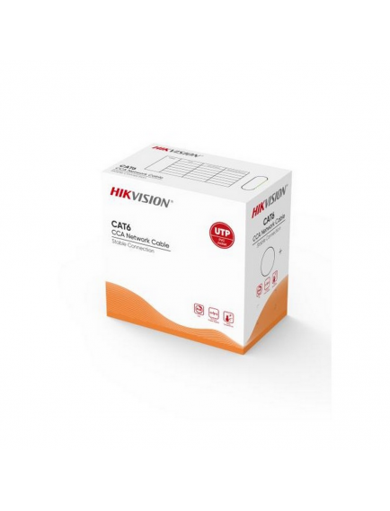 Hikvision DS-1LN6UU/CCA CAT6 U/UTP CCA kablo, 305m Gri Gri