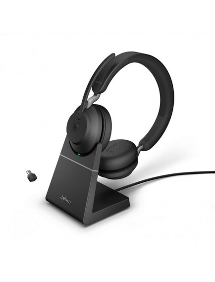 Jabra Evolve2 65 Link380c MS Stereo Stand Black
