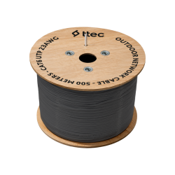 ttec KBL-CAT6-23CCA/OUT500S Dış Mekan PVC+PE Kablo - 500m Siyah (TSS)