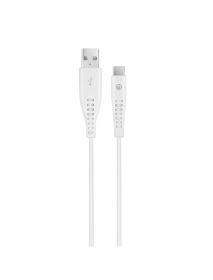 mojue Ekstra Dayanıklı USB-A - USB-C 2A Şarj Kablosu 300cm Beyaz