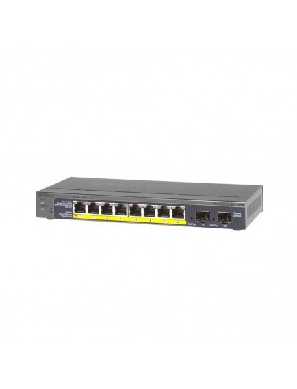 NetGear GS110TP-300EUS 8 Portlu 10/100/1000 Gigbit Switch, 2 SFP, 8 Port PoE (46W)