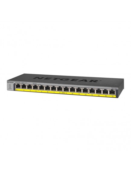 Netgear GS116LP-100EUS - 16 Port GE PoE Switch (76W)