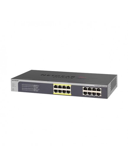 NetGear JGS516PE-100EUS 16 Portlu 10/100/1000 Gigabit Prosafe Plus Switch, 8 Port PoE (85W)