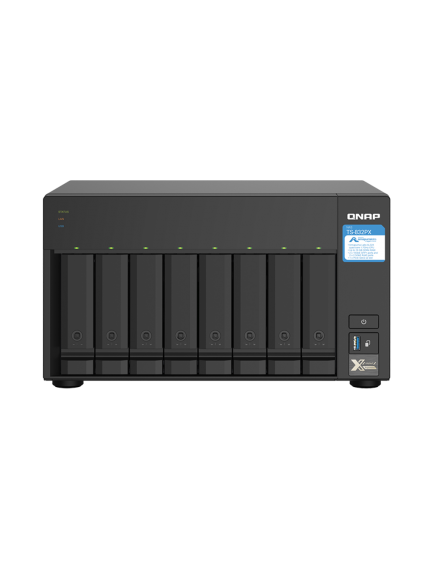 QNAP TS-832PX-4GB RAM 8 Hdd Yuvalı Tower NAS