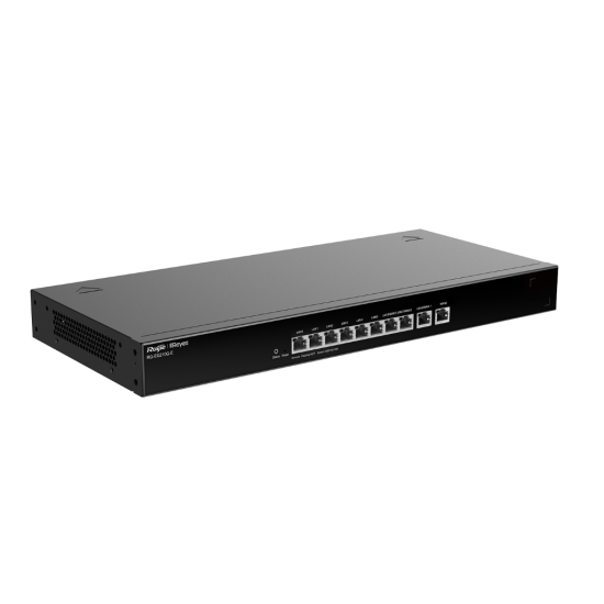 Reyee RG-EG210G-E 10 Portlu Gateway, Web Yönetilebilir, 4 WANs, 200 Kullanıcı