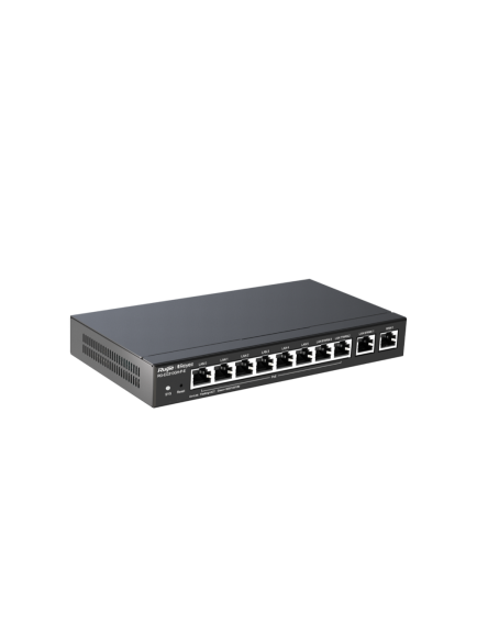 Reyee RG-EG310GH-P-E 10 Portlu Router, Web Yönetilebilir, 300 Kullanıcı, 8 Port PoE(110W)