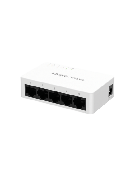 Reyee RG-ES05G-L 5 Portlu, 10/100/1000 Gigabit, Tak Çalıştır Switch, Plastik Kasa