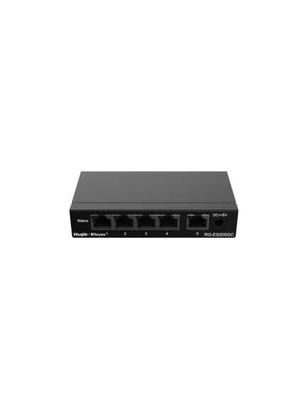 Reyee RG-ES205GC 5 Portlu, 10/100/1000 Gigabit, Yönetilebilir Switch