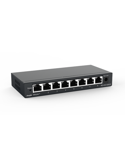 Reyee RG-ES205GC-P 5 Portlu, 10/100/1000 Gigabit, Yönetilebilir Switch, 4 Port PoE+ (54W)