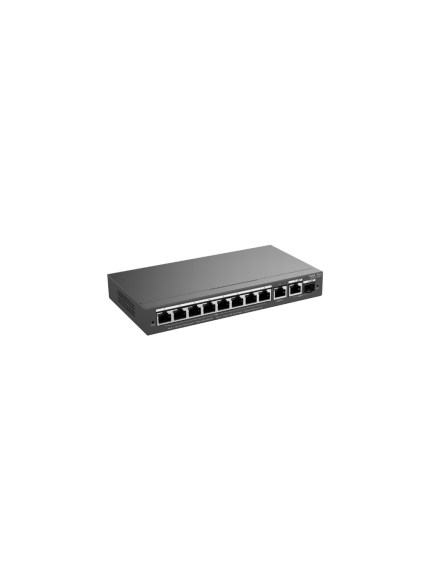 Reyee RG-ES210GS-P 10 Portlu, 10/100/1000 Gigabit, Yönetilebilir Switch, 1 Gigabit Uplink, 1 Gigabit Combo, 8 Port PoE+ (120W)