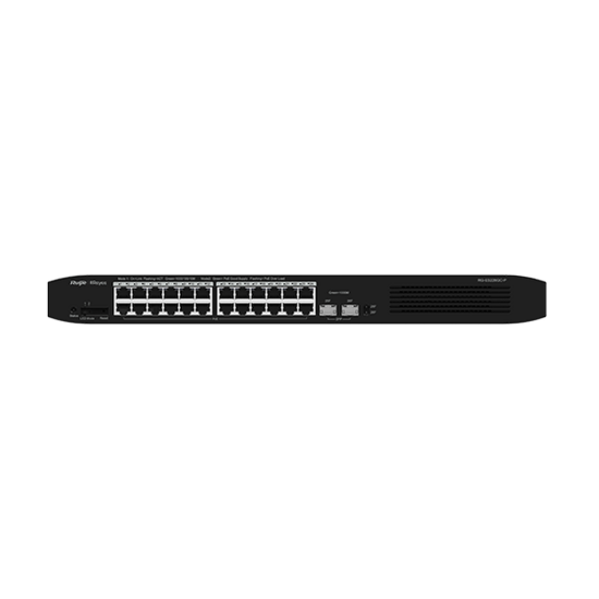 Reyee RG-ES226GC-P 26 Portlu, 10/100/1000 Gigabit, Yönetilebilir Switch, 2 SFP, 24 Port PoE+ (370W)