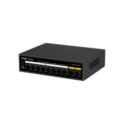 Reyee RG-ES110F-P 10 Portlu, 10/100 Fast Ethernet, Tak Çalıştır Switch, 8 Port PoE+ (110W)