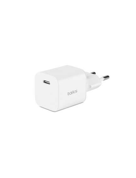 taks TP02 30W PD USB-C Seyahat Hızlı Şarj Aleti , Beyaz
