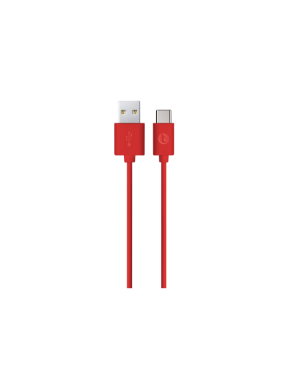 taks USB-A - USB-C Şarj Kablosu Kırmızı