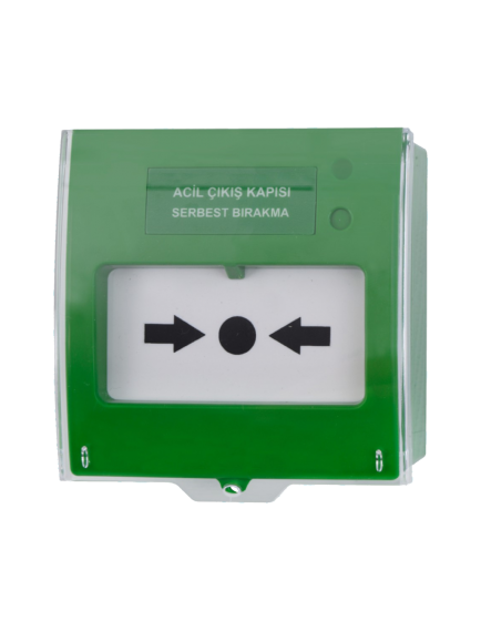 Teknim TFB-3165G Acil Çıkış Kapısı Serbest Bırakma Butonu, Yeşil