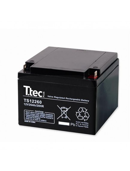 ttec 12vs 12V 26Ah Bakımsız Kuru Akü (TSS)