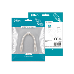 ttec KBL-PTCH-20CMG  - CAT6 Patch Kablo 20cm Gri (TSS)