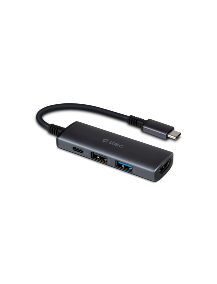 ttec 4 Girişli USB-C Hub/Çoklayıcı USB-C 100W PD 3.0 + 4K HDMI + USB-A 3.2 + USB-A 2.0 (MacBook Uyumlu)