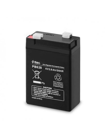 ttec 6vs 6V 2.8Ah Bakımsız Kuru Akü (TSS)