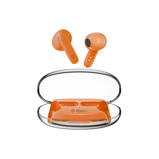 ttec AirBeat Glace Gerçek Kablosuz TWS Bluetooth Kulaklık- 2KM170 Mercan Turuncu