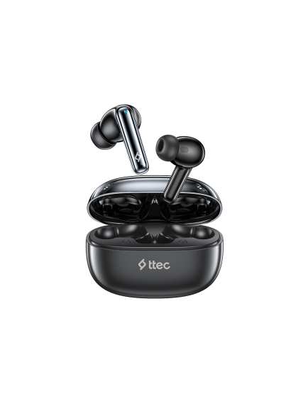 ttec AirBeat Pro Gerçek Kablosuz TWS Bluetooth Kulaklık-2KM161 Siyah Parlak