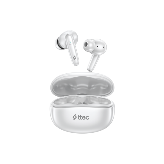 ttec AirBeat Pro Gerçek Kablosuz TWS Bluetooth Kulaklık-2KM167 Beyaz
