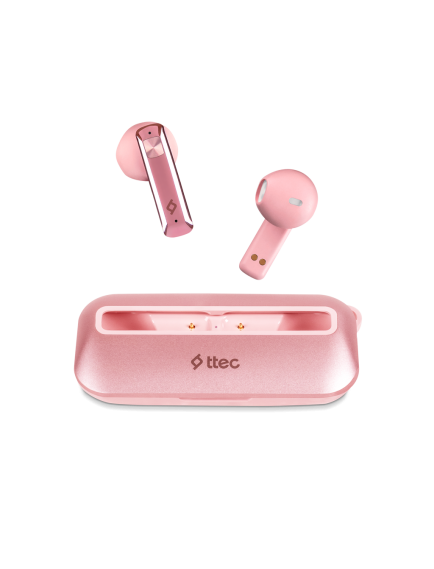 ttec AirBeat UltraSlim Gerçek Kablosuz TWS Bluetooth Kulaklık Pembe Altın