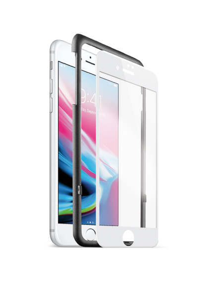 ttec AirGlass EdgeColor Kit iPh.7 Plus/8 Plus Cam Ekran Koruyucu ve Kolay Uygulama Kiti Beyaz