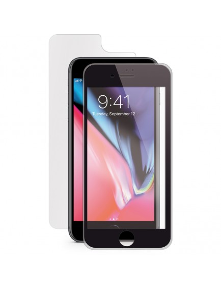 ttec AirGlass EdgeSport Cam Ekran Koruyucu iPh.SE 2020 8/7,Ön-Arka Siyah