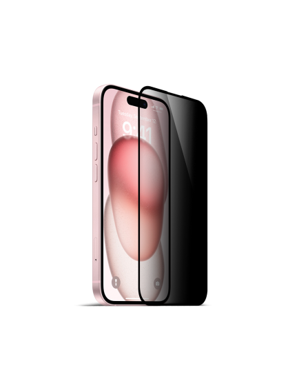 ttec AirGlass Privacy İki Yönlü Gizlilik Filtreli Cam Ekran Koruyucu iPh. 15