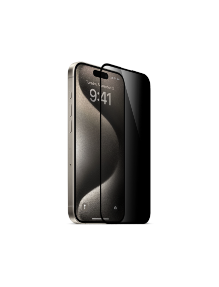 ttec AirGlass Privacy İki Yönlü Gizlilik Filtreli Cam Ekran Koruyucu iPh. 15 Pro