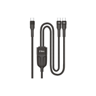 ttec AlumiCable Duo USB-C – 2* USB-C 100W 150cm Hızlı Şarj Kablosu