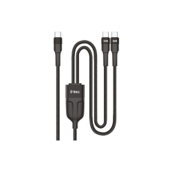 ttec AlumiCable Duo USB-C – 2* USB-C 100W 150cm Hızlı Şarj Kablosu
