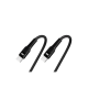 ttec AlumiCable Duo USB-C – 2* USB-C 100W 150cm Hızlı Şarj Kablosu