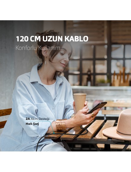 ttec AlumiCable USB-A - Micro USB Şarj Kablosu Gümüş