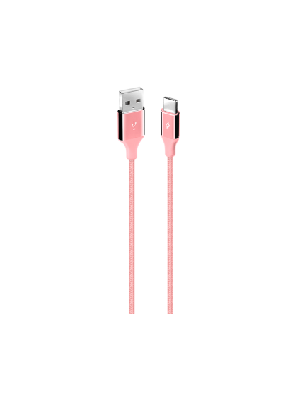 ttec AlumiCable USB-A -USB-C Şarj Kablosu Roze Altın
