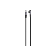 ttec AlumiCable USB-C USB-C 60W PD/QC 90° L Tasarımlı Gamer Oyuncu 150cm Hızlı Şarj/Data Kablosu Siyah