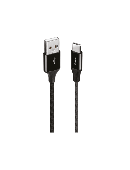 ttec AlumiCable XL USB-A - USB-C Şarj Kablosu 2mt. Siyah