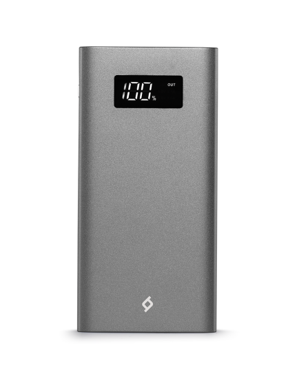 ttec AlumiSlim LCD 7.000mAh Taşınabilir Şarj Aleti / Powerbank Uzay Grisi