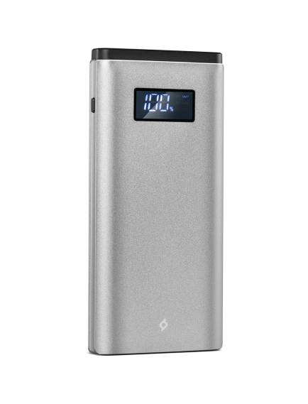 ttec AlumiSlim LCD QC 3.0 10.000mAh Taşınabilir Şarj Aleti / Powerbank Uzay Grisi