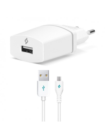 ttec Compact 1.000mA Seyahat Şarj Aleti Micro USB  Beyaz Beyaz