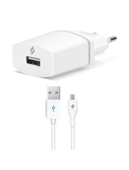 ttec Compact 1.000mA Seyahat Şarj Aleti Micro USB  Beyaz Beyaz