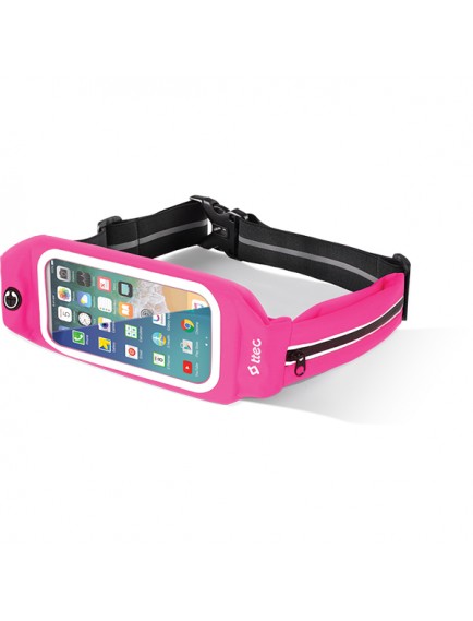 ttec EasyFit Belt XL Telefon Cepli Spor Bel Çantası Pembe