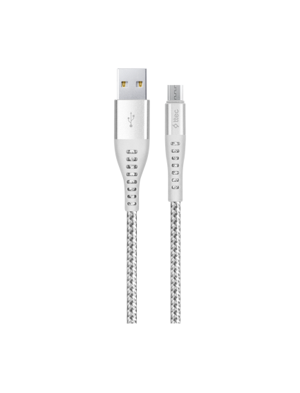 ttec ExtremeCable Ekstra Dayanıklı USB-A - Micro USB Şarj Kablosu 150cm Gümüş